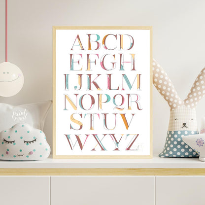 Modern Line Art Alphabet