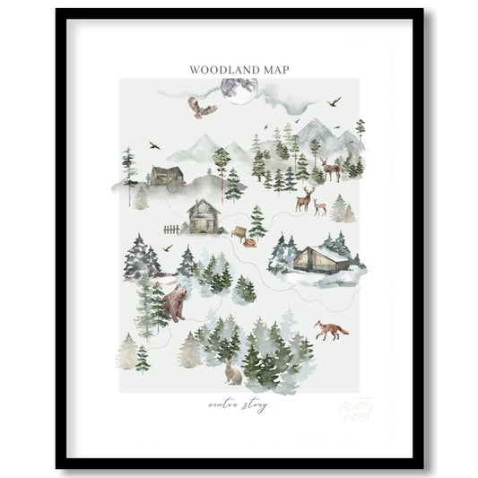 Woodland Map Winter Story