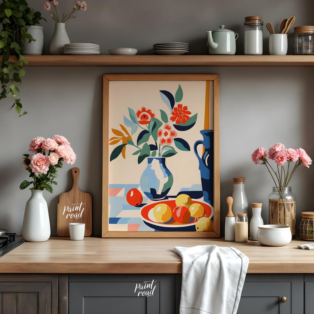 Mid-Century Floral Still Life