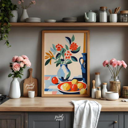 Mid-Century Floral Still Life