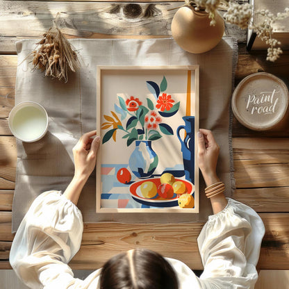 Mid-Century Floral Still Life