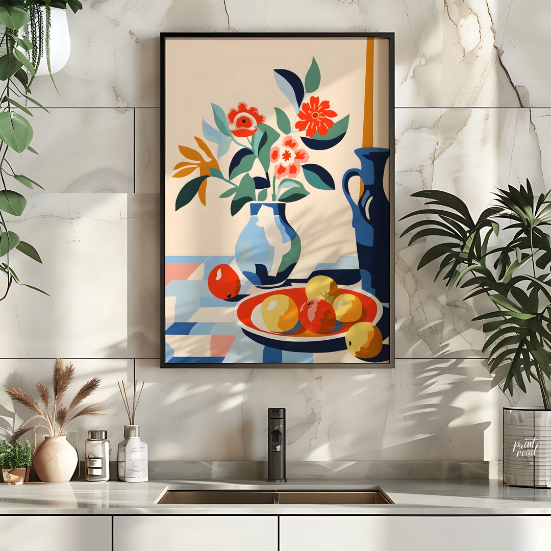 Mid-Century Floral Still Life