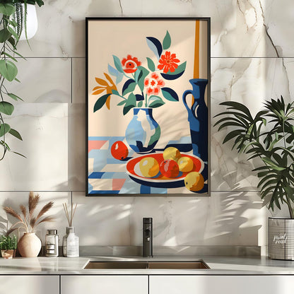 Mid-Century Floral Still Life