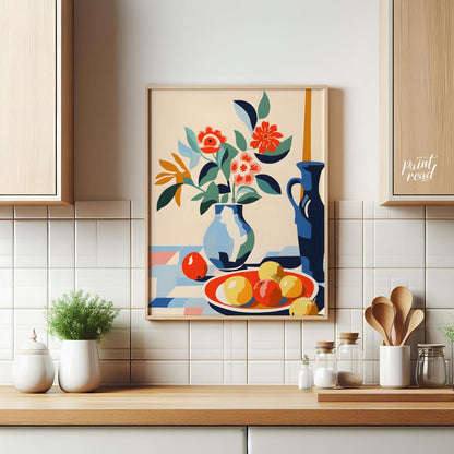 Mid-Century Floral Still Life