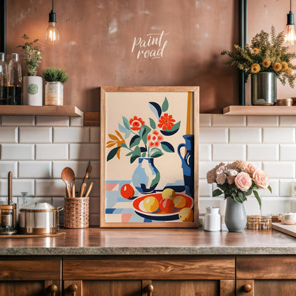 Mid-Century Floral Still Life