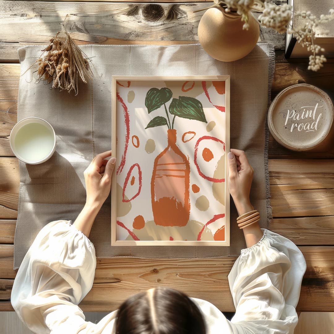 Abstract Plant in Vase