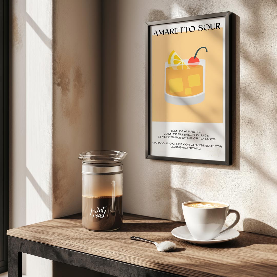 Amaretto Sour Recipe Art