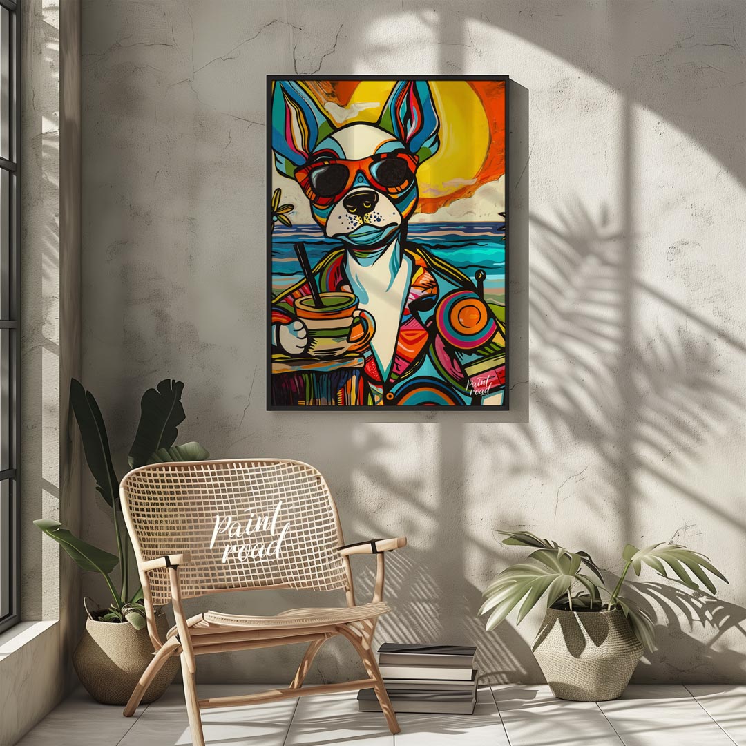 Pop Art Beach Chihuahua