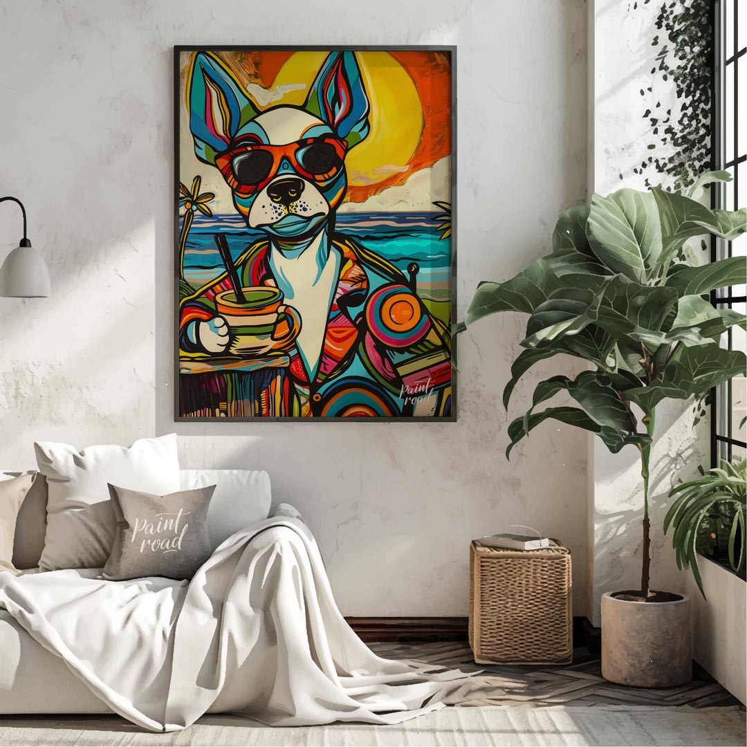 Pop Art Beach Chihuahua