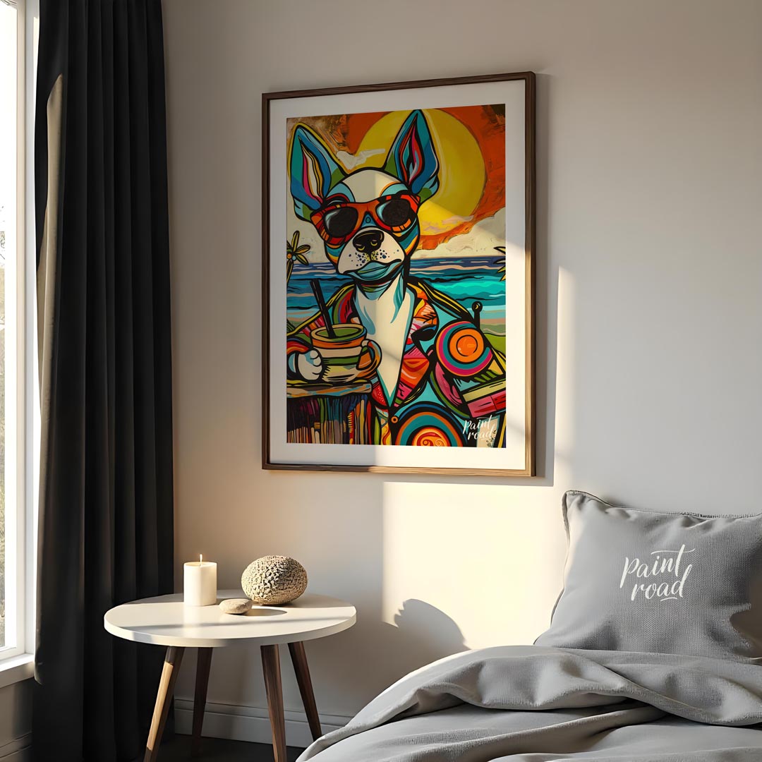 Pop Art Beach Chihuahua