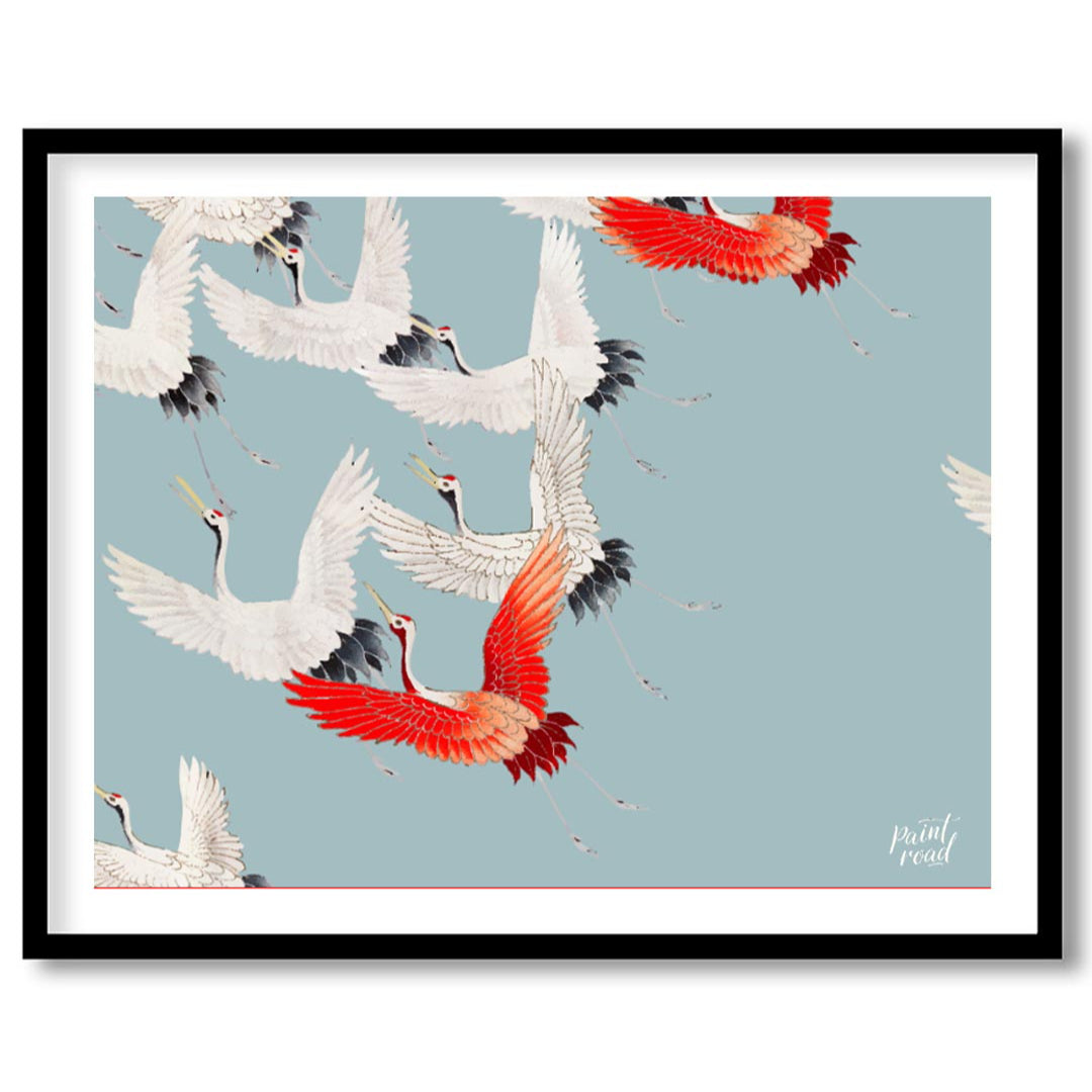 Cranes in Flight Pattern