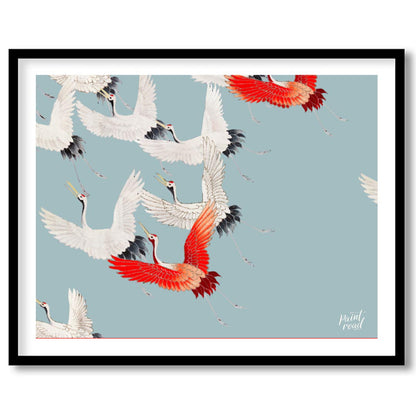 Cranes in Flight Pattern