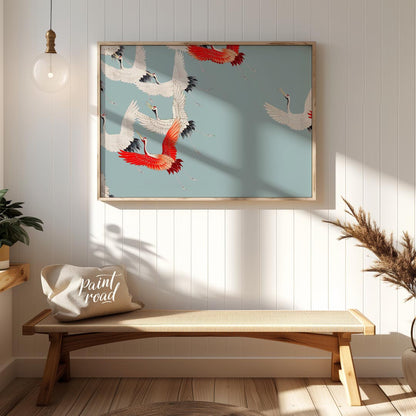 Cranes in Flight Pattern