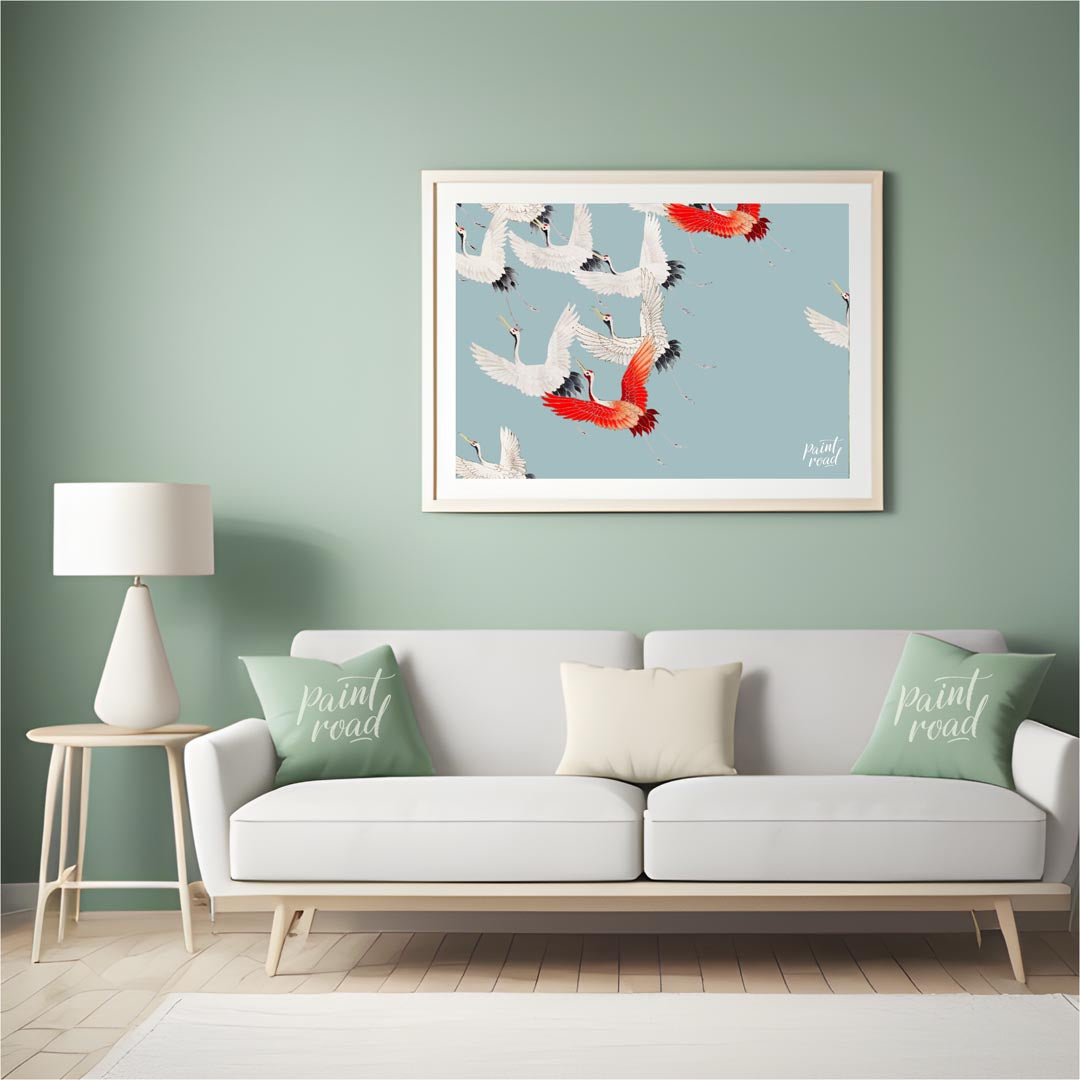 Cranes in Flight Pattern