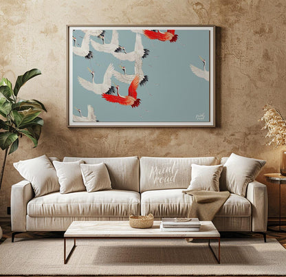 Cranes in Flight Pattern