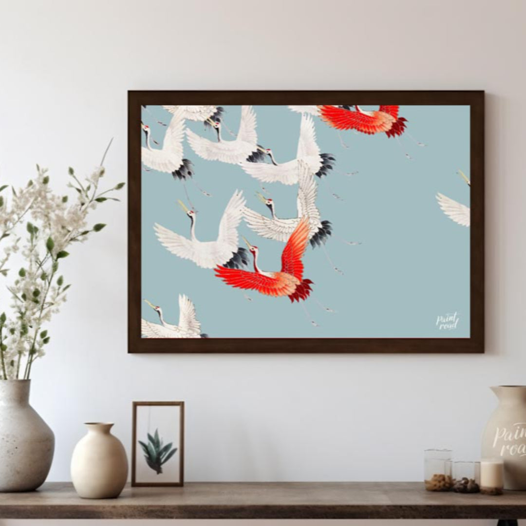 Cranes in Flight Pattern