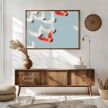 Cranes in Flight Pattern