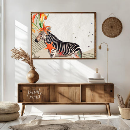 Collage Zebra with Sea Stars