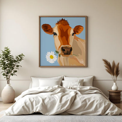 Daisy-Holding Jersey Cow