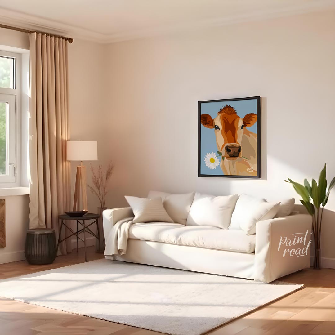 Daisy-Holding Jersey Cow