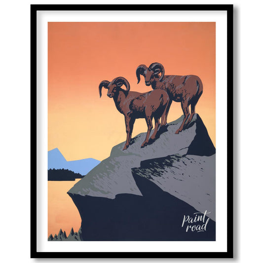 Bighorn Sheep at Sunset Cliff