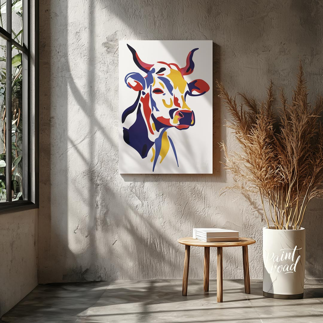Pop Art Bovine Portrait