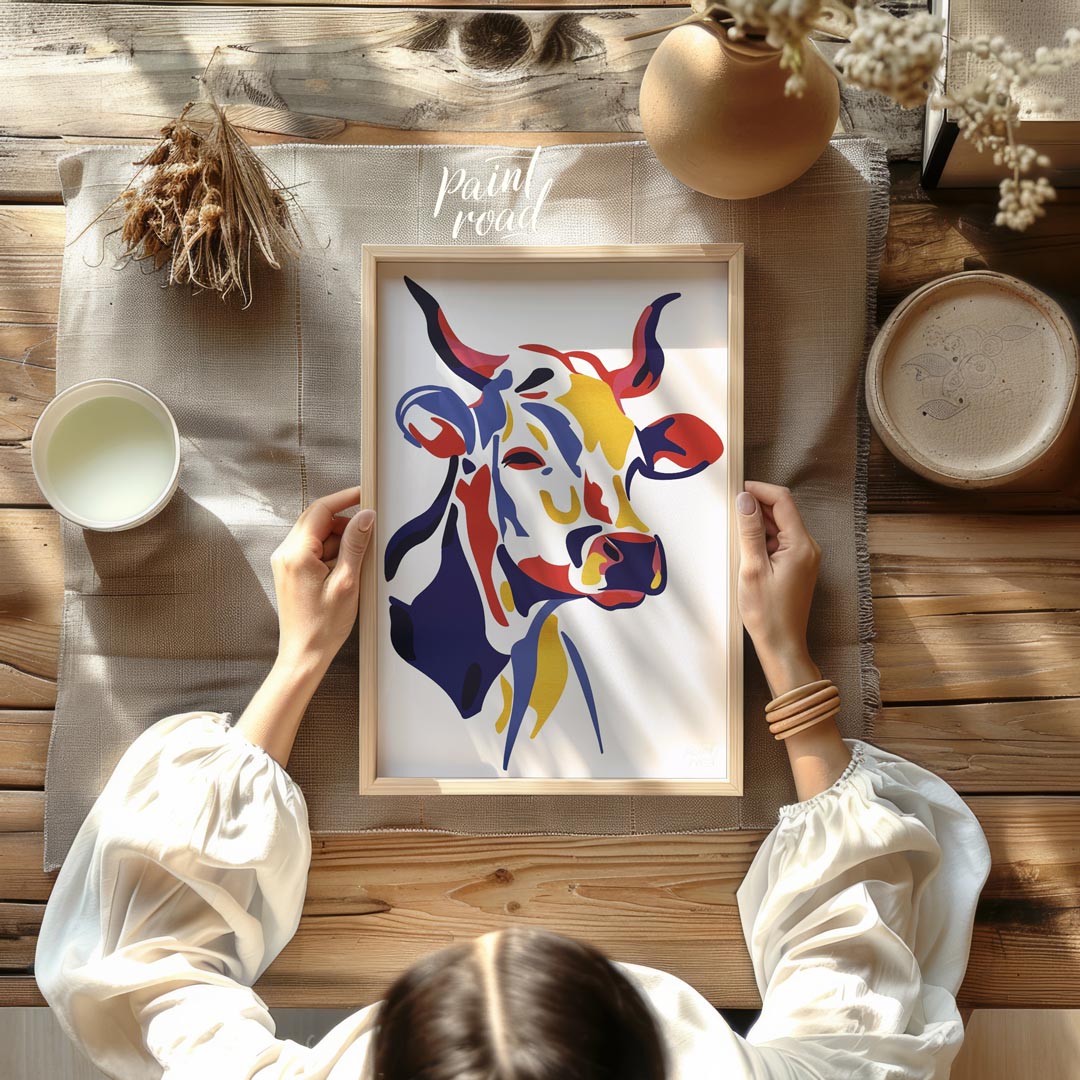 Pop Art Bovine Portrait