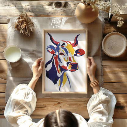 Pop Art Bovine Portrait