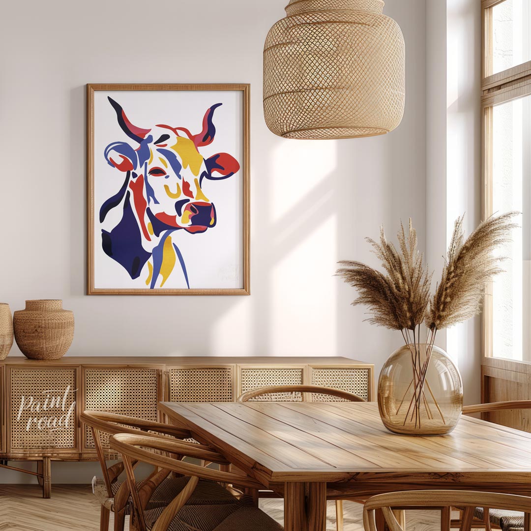 Pop Art Bovine Portrait