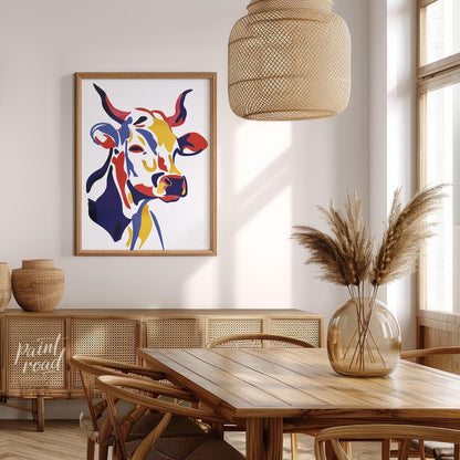 Pop Art Bovine Portrait