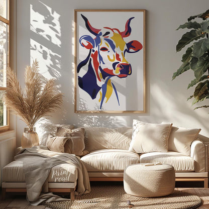 Pop Art Bovine Portrait