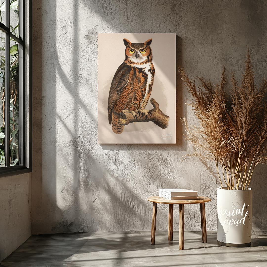 Regal Great Horned Owl Portrait