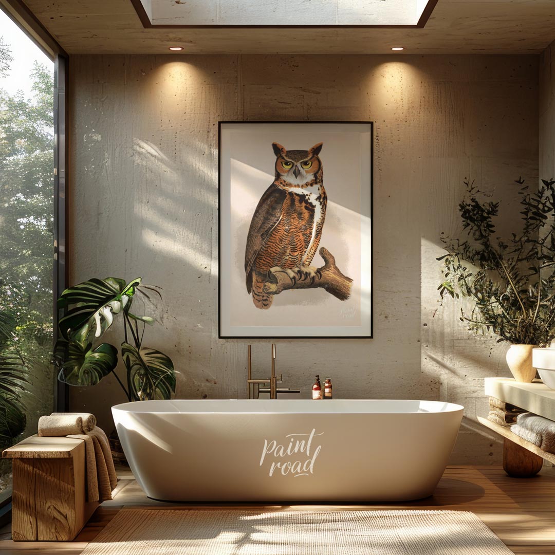 Regal Great Horned Owl Portrait