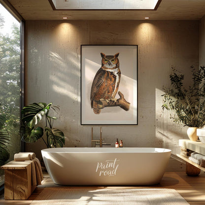 Regal Great Horned Owl Portrait