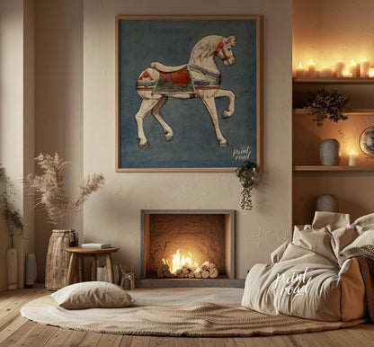 Vintage Carousel Horse
