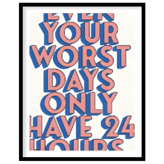 This straightforward yet powerful motivational print features the uplifting message, “EVEN YOUR WOR… for lovely house