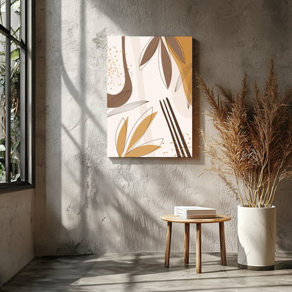 Embrace the warmth of the season with this sophisticated abstract wall art. Featuring delicate for Entrance