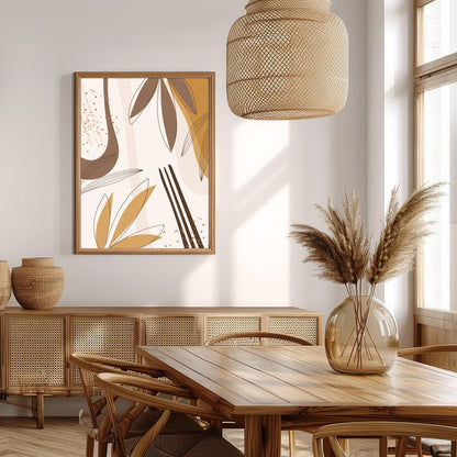 Embrace the warmth of the season with this sophisticated abstract wall art. Featuring delicate for Extra Kitchen