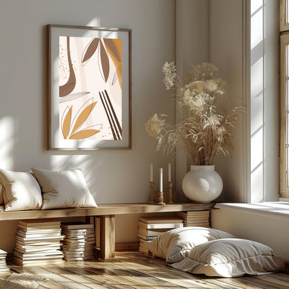 Embrace the warmth of the season with this sophisticated abstract wall art. Featuring delicate for gallery