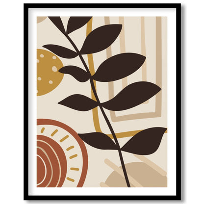 Elevate your space with this captivating abstract botanical artwork. Featuring harmonious shapes for lovely-house