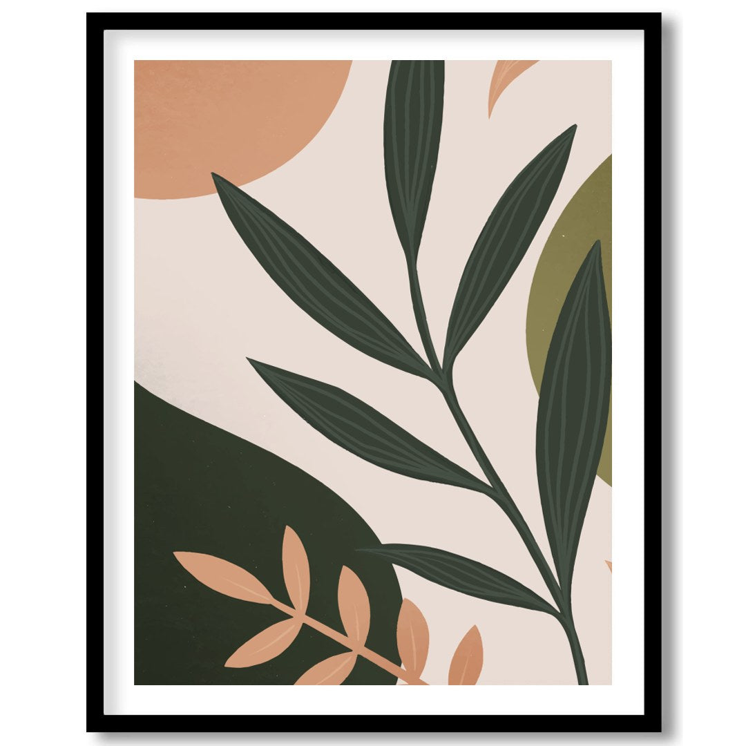 Immerse yourself in the elegance of nature with this abstract botanical wall art. Featuring a for retreat