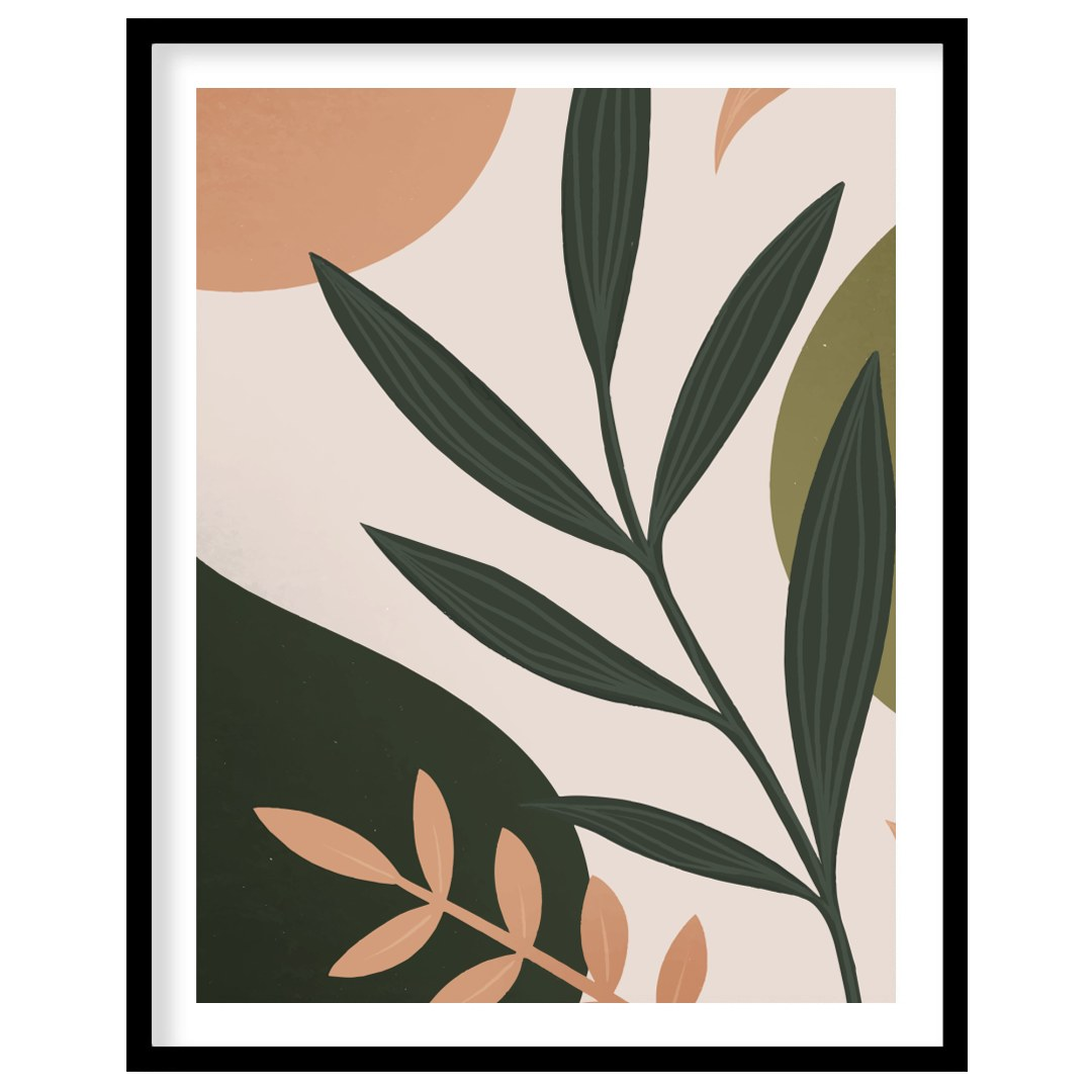 Immerse yourself in the elegance of nature with this abstract botanical wall art. Featuring a for retreat