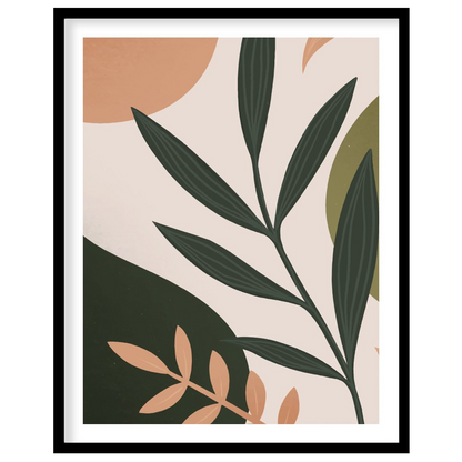 Immerse yourself in the elegance of nature with this abstract botanical wall art. Featuring a for retreat