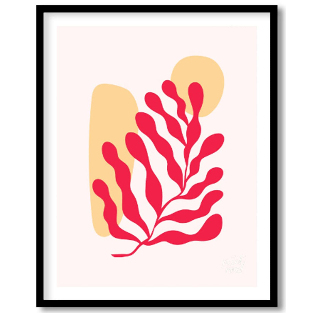 Elevate your space with the serene charm of “Abstract Coral Flow,” a minimalist art print that blen… for house