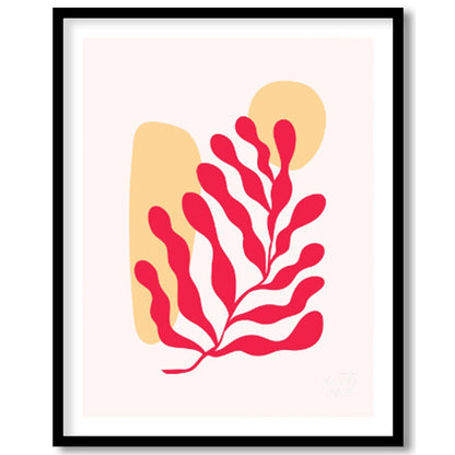 Elevate your space with the serene charm of “Abstract Coral Flow,” a minimalist art print that blen… for house