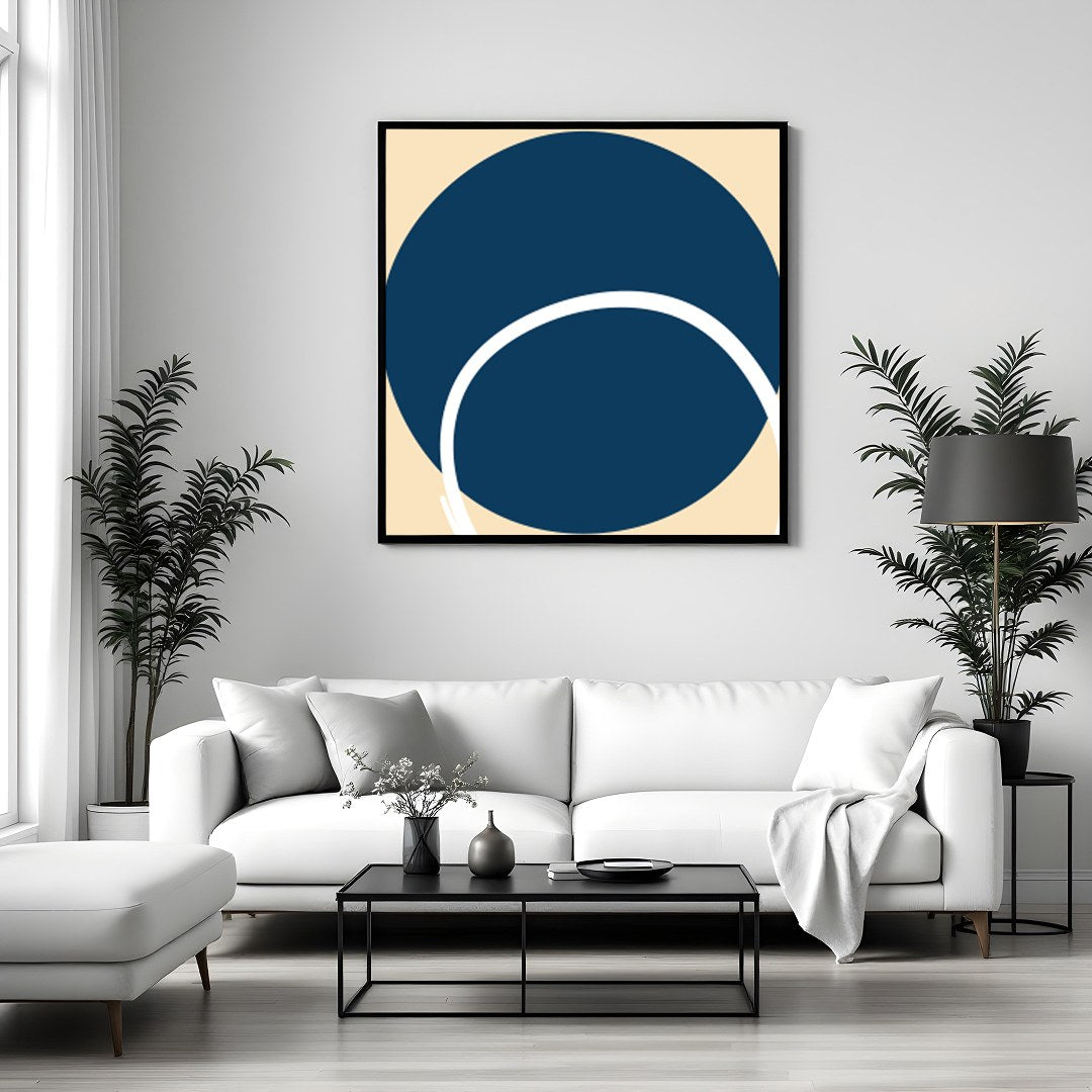 Dive into a vibrant underwater fantasy with this captivating composition. Bold, abstract shapes and for Sitting Area