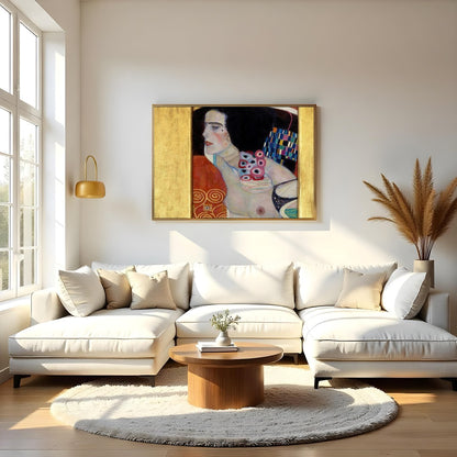 Immerse yourself in the enigmatic allure of this abstract masterpiece, where vibrant swirls and for Living Room