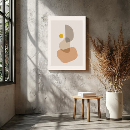 Elevate your space with this serene abstract piece featuring harmonious earthy tones. The blend of for Entrance