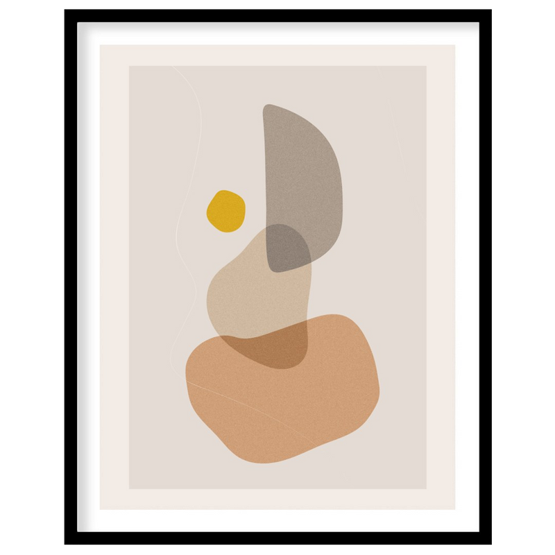 Abstract Earthy Tones Composition