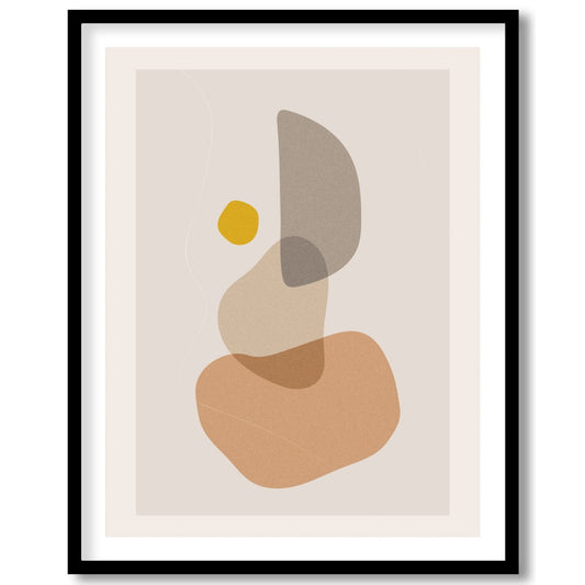 This minimalist artwork showcases a harmonious blend of earthy tones, capturing a sense of calm and for lovely-house